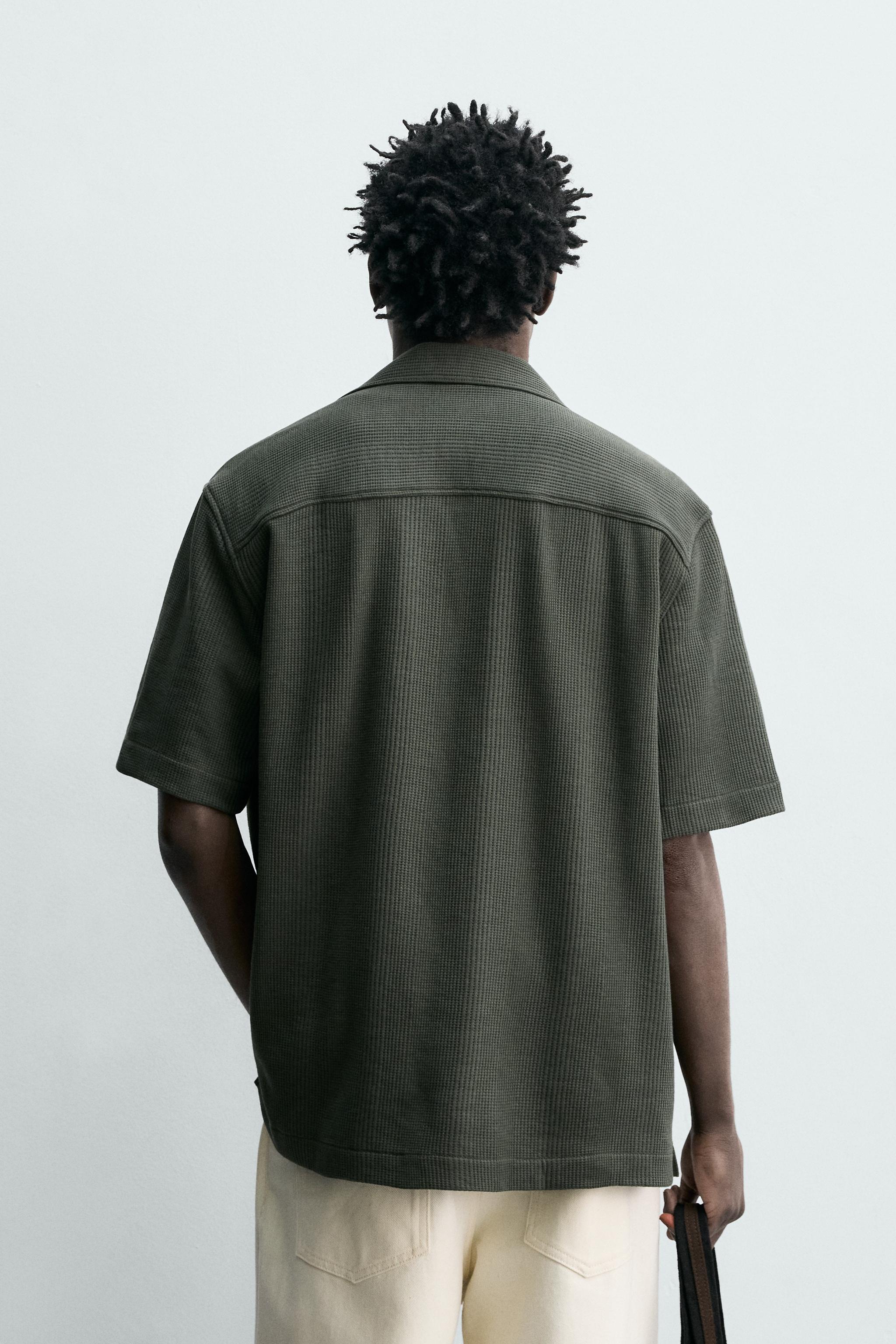 REGULAR FIT TEXTURED SHIRT